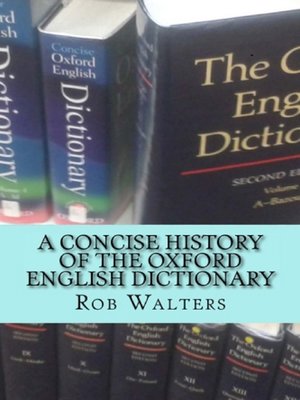 cover image of A Concise History of the Oxford English Dictionary